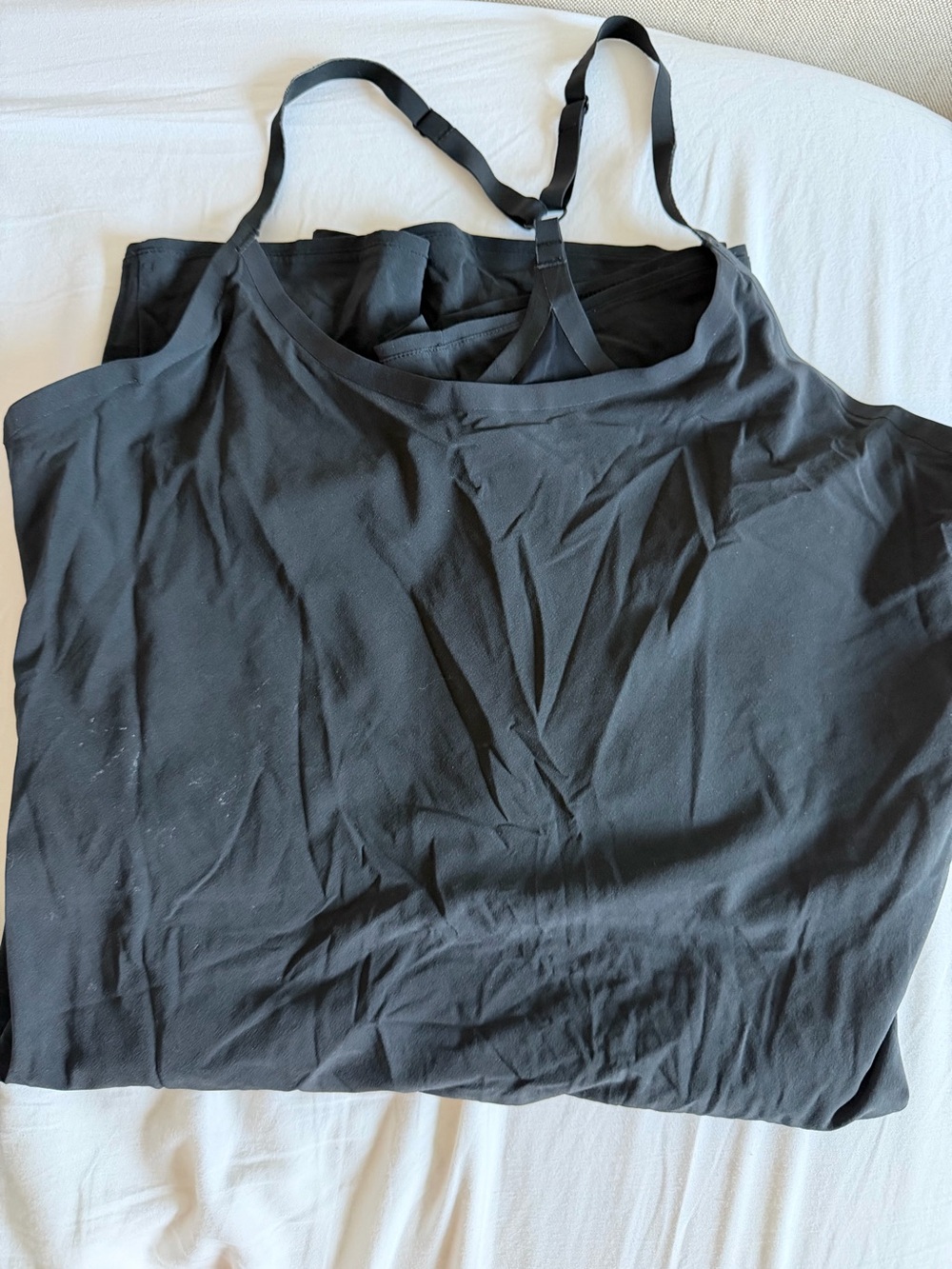 Women's Black athletic dress with built in shorts